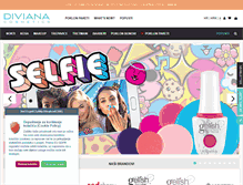 Tablet Screenshot of diviana-cosmetics.com